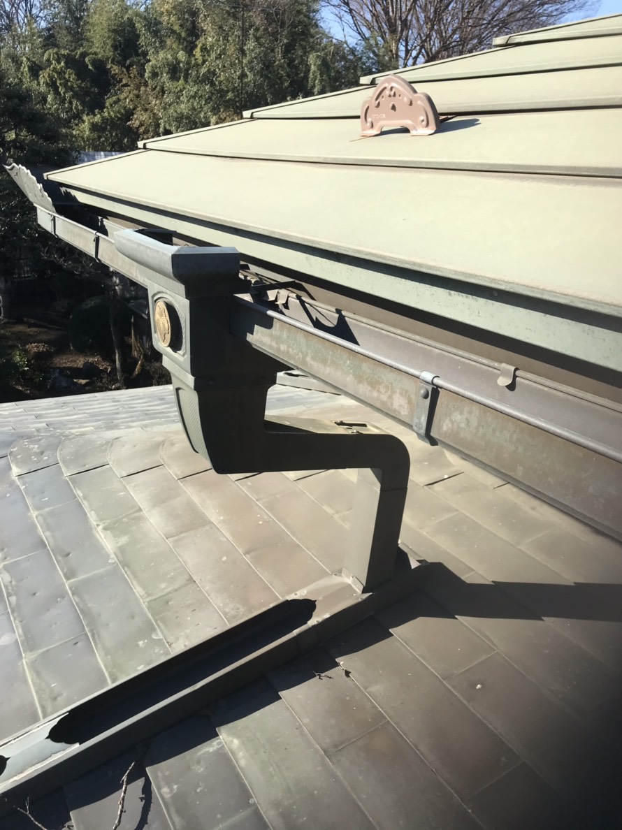 雨樋工事 銅製雨樋